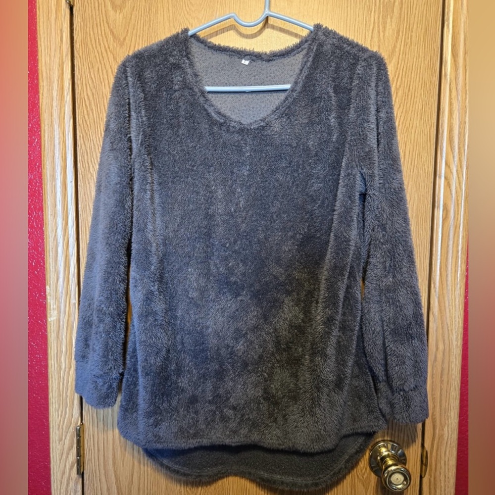 Black Fuzzy Sweater Size Large